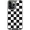 Black and White Checkered iPhone 16 Pro Max Clear Case